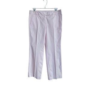 J. Crew NWT City Fit Pale Pink Pleated Pocket Trousers 100% Cotton Women’s 4P